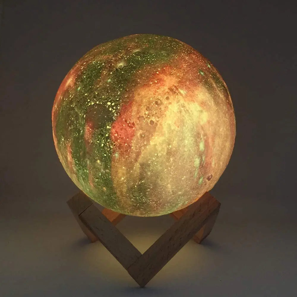 Moon Lamp Night Light Galaxy Lamp 16 Colors LED 3D Star Moon Light