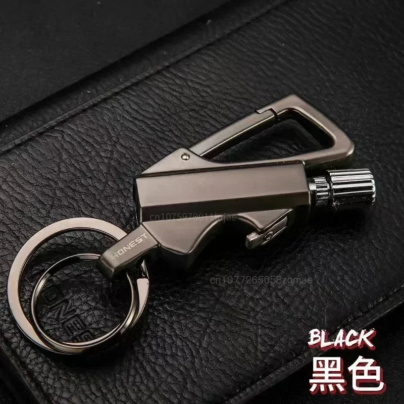 Permanent Match Wireless Lighter with Multi-function Keychain Bottle Opener