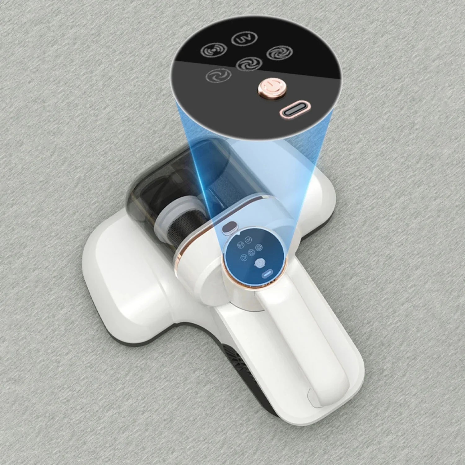 Cordless Mattress Bed Vacuum Cleaner with Suction UV-C Light and  HEPA Filter for Cleaning Pillows Sofas Carpets Pet Hair