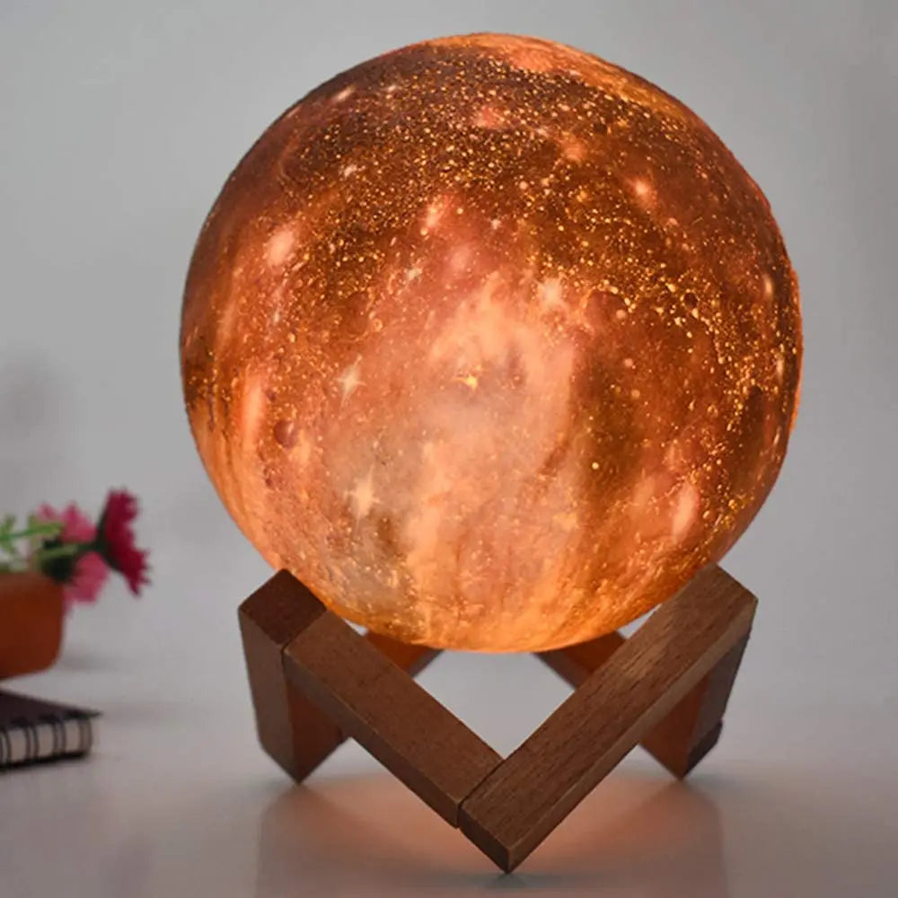Moon Lamp Night Light Galaxy Lamp 16 Colors LED 3D Star Moon Light