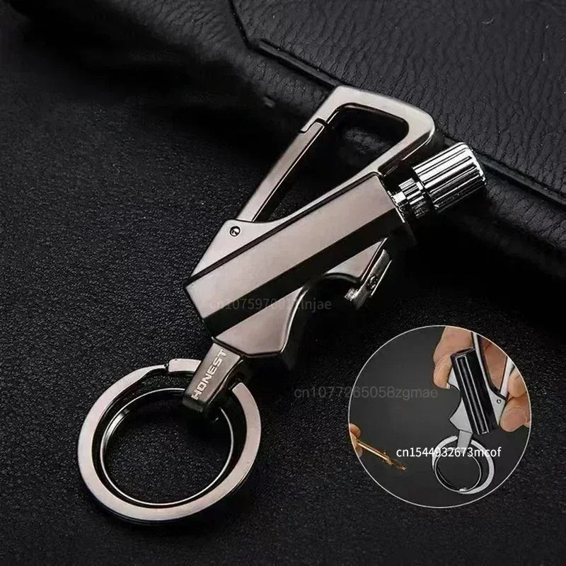 Permanent Match Wireless Lighter with Multi-function Keychain Bottle Opener