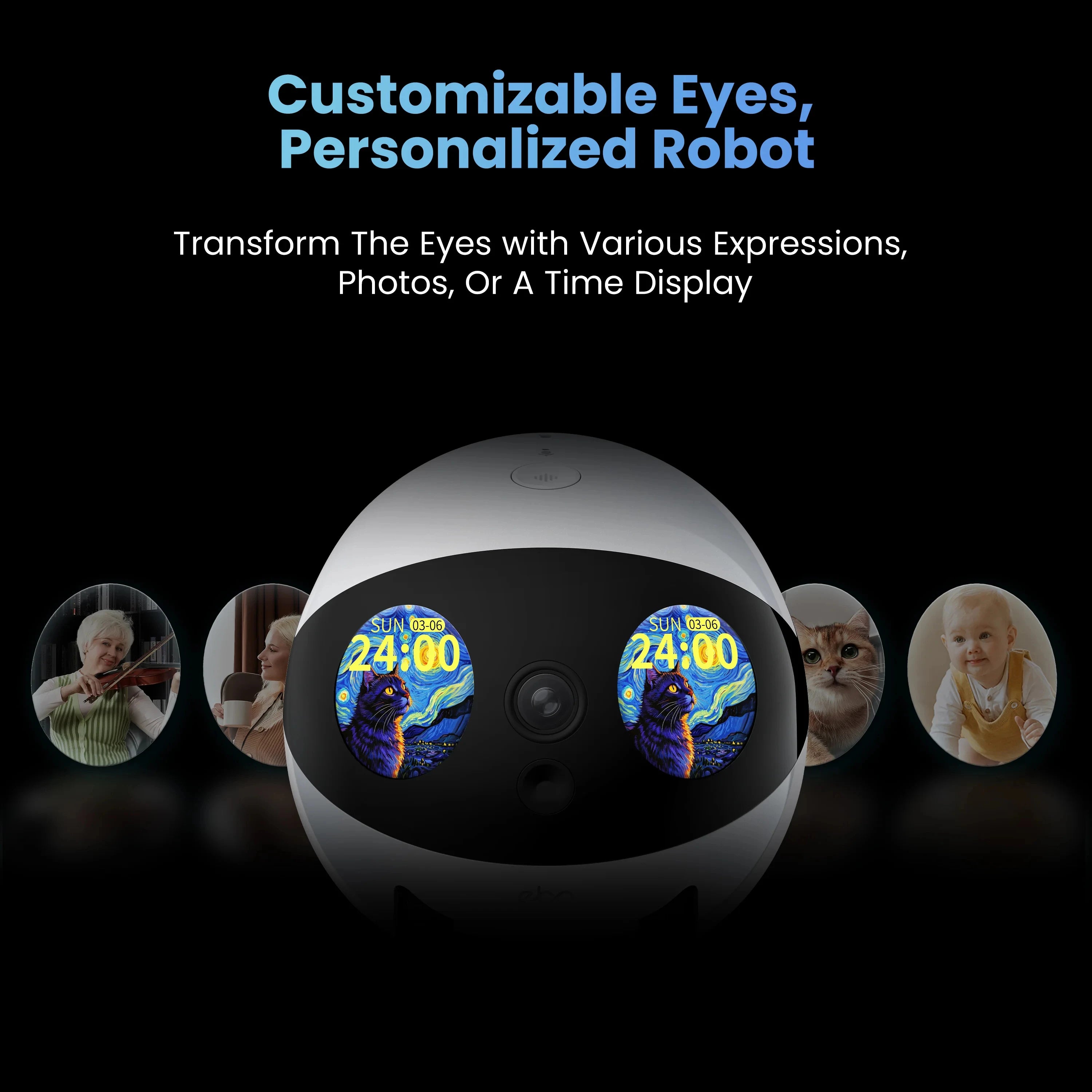 EBO AIR 2 PLUS Intelligent Pet Companion Robot, 3k Camera, Video Call and AI Artificial Intelligence